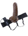 "Fetish Fantasy Series 8-Inch Vibrating Hollow Strap-on - Brown PD3361-29"