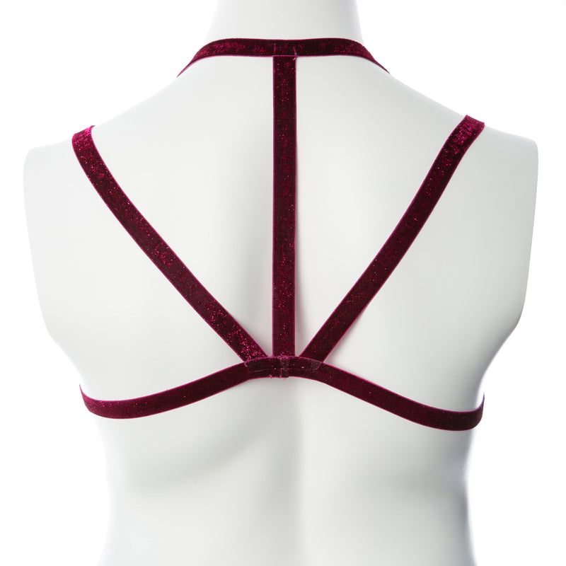 Voodoo Toys Gender Fluid Sugar Coated Harness - Small/large - Raspberry