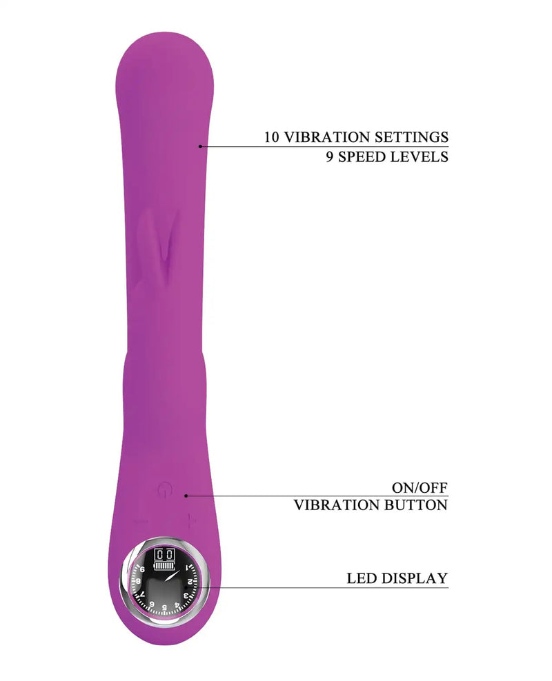 Pretty Love Lamar Led Digital Display Rabbit - Fuchsia