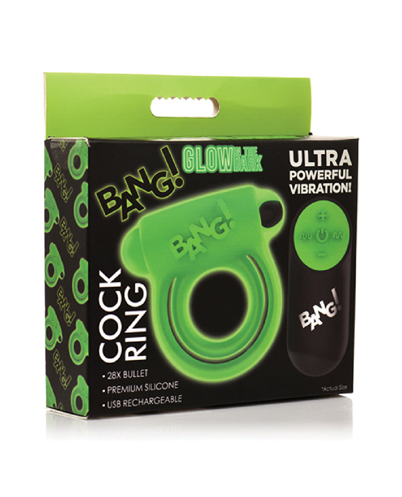 XR Brands Glow in the Dark Cock Ring - Green