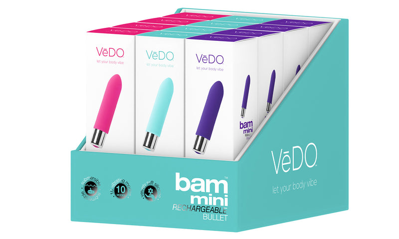 VeDO Bam Mini Bullet - Assorted 12 Pc Display