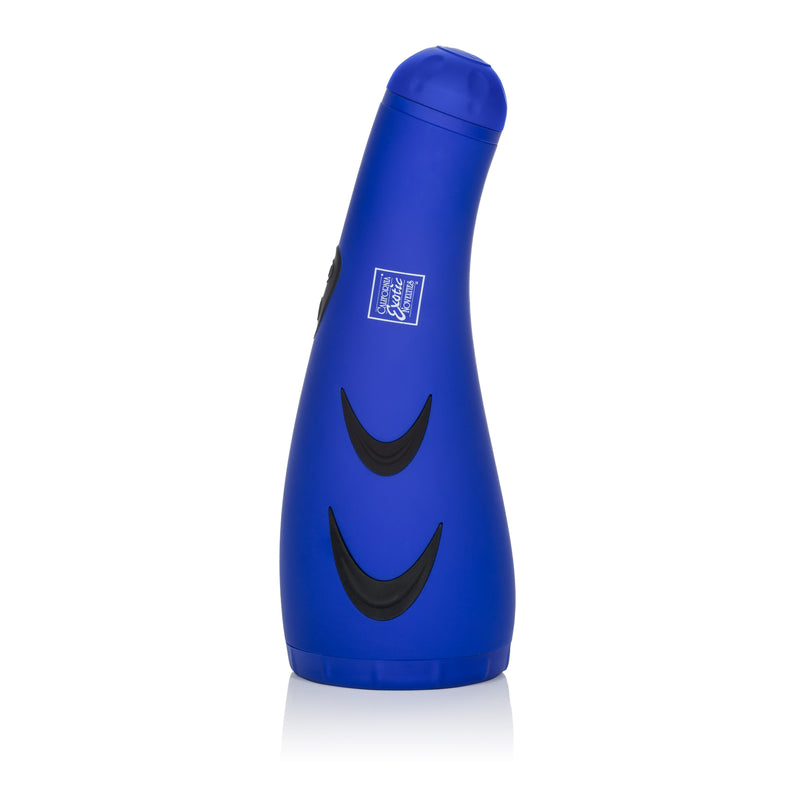 CalExotics Apollo Hydro Power Stroker - Blue - Automatic Stroker Masturbator - Canister Masturbation Cup