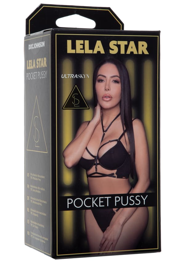 Doc Johnson Lela Star Ultraskyn Pocket Pussy - Stroker Masturbator - Realistic Pocket Pussy