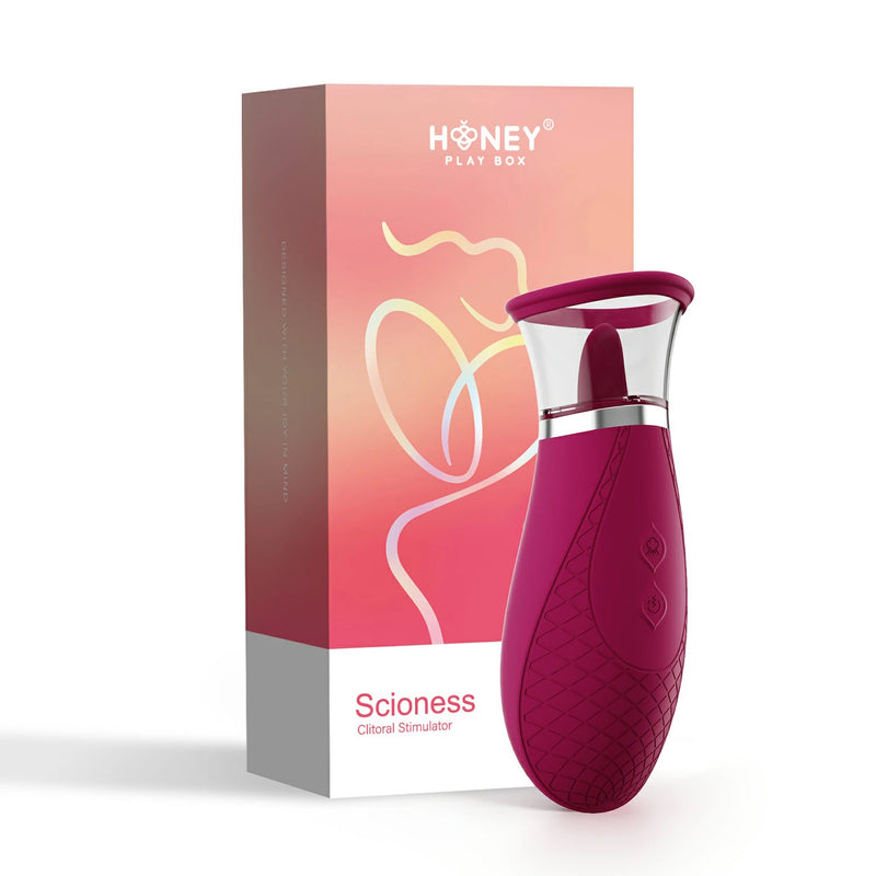 Honey Play Box Scioness - Sucking and Licking Clitoral Stimulator - Wine Purple