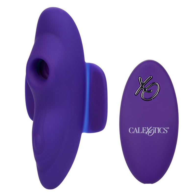 CalExotics Lock-N-Play Remote Suction Panty Teaser - Purple
