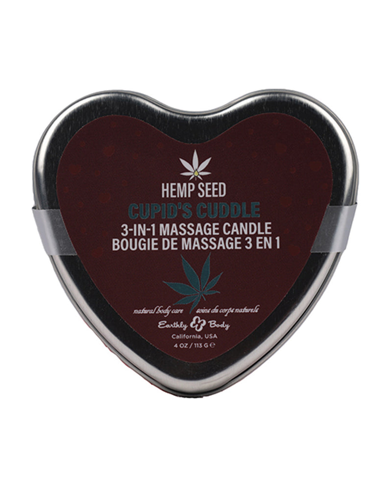 Earthly Body Hemp Seed 3-in-1 Valentines Day Candle - Cupid's Cuddle 4 Oz