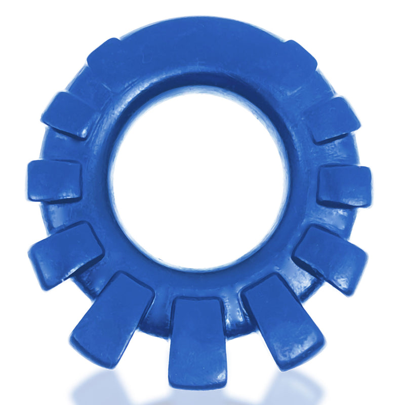 Oxballs Cock-Lug Lugged Cockring - Marine Blue