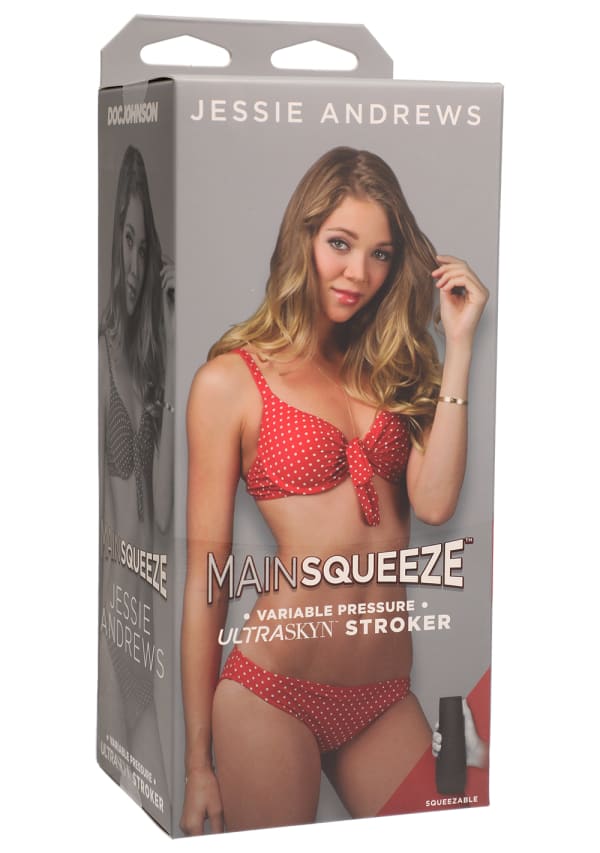 Doc Johnson Main Squeeze - Jessie Andrews Pussy - Stroker Masturbator - Canister Masturbation Cup