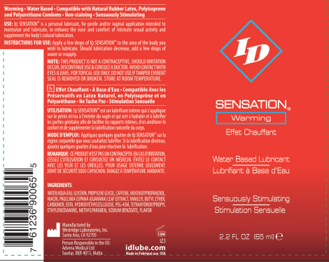 I.D. Lubricants ID Sensations 2.2 Oz.
