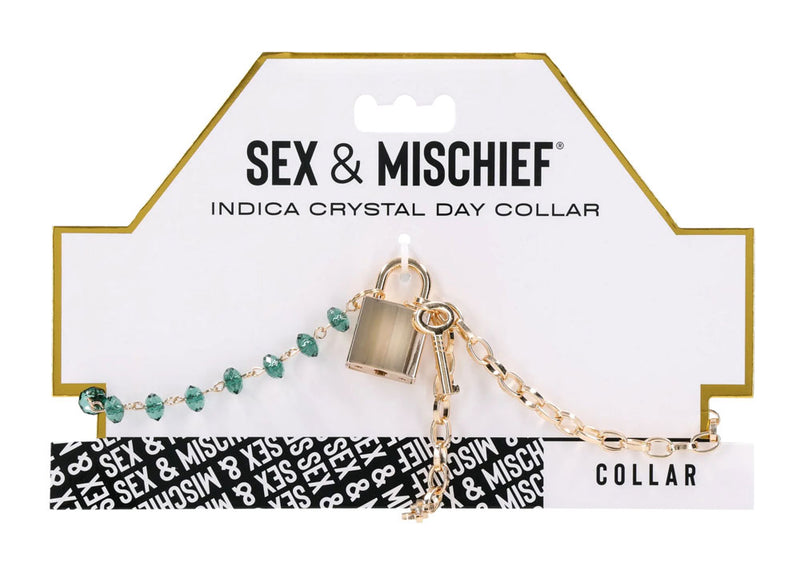 Sportsheets Indica Crystal Day Collar - Green