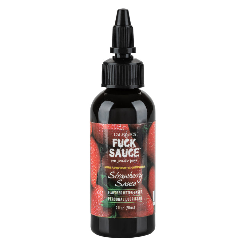 CalExotics Fuck Sauce Flavored Water-Based Personal Lubricant - Strawberry - 2 Fl. Oz.