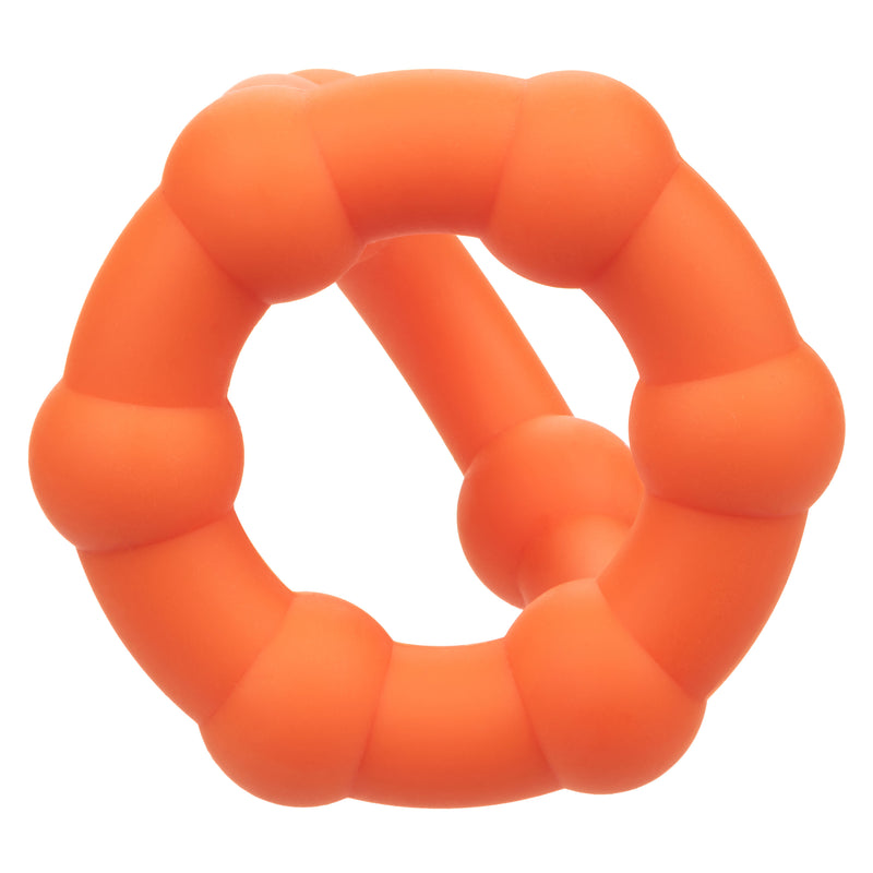 CalExotics Alpha Liquid Silicone All Star Ring - Orange