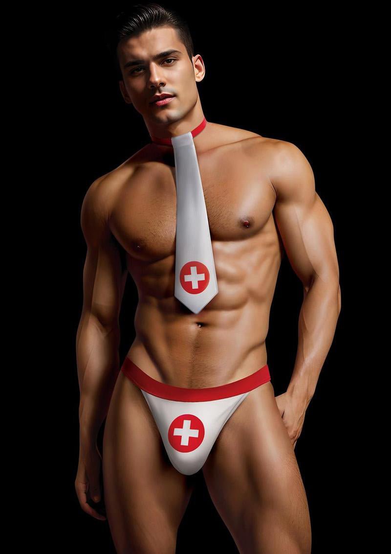 Envy Menswear Envy 2 Pc Nurse Kit - Large/xlarge - White/red