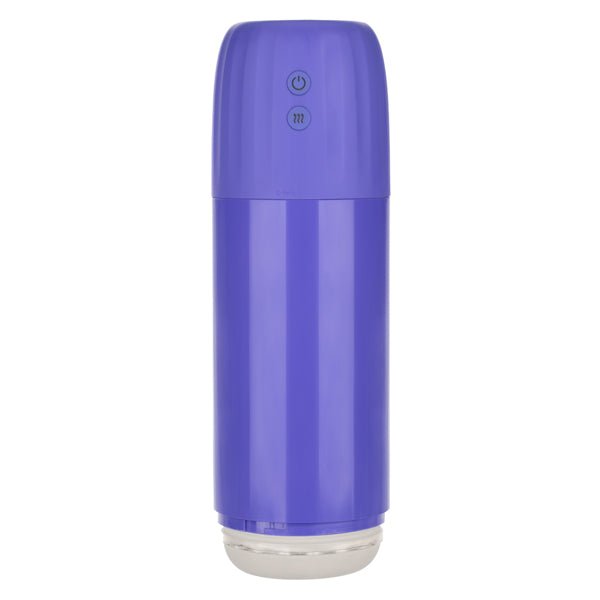 CalExotics Connect Stroker with Vibration and Suction - Purple - Stroker Masturbator - Canister Masturbation Cup