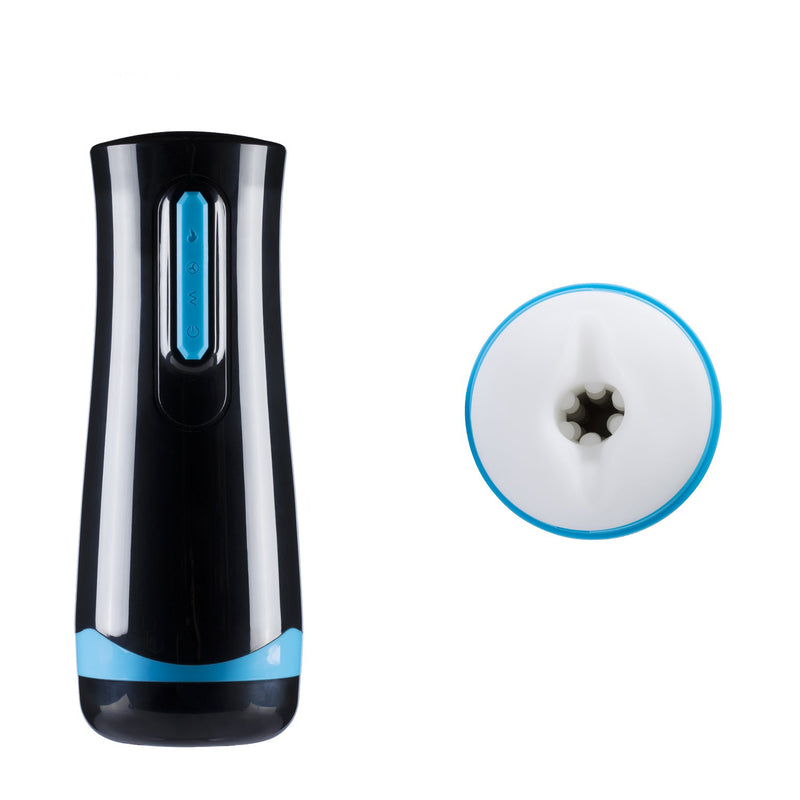 Honey Play Box Haven - Electric Blowjob Masturbator - Black - Automatic Stroker Masturbator - Canister Masturbation Cup