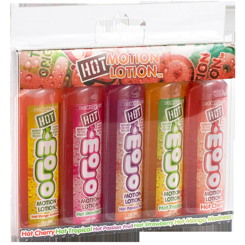 Doc Johnson Hot Motion Lotion - Molo - 5 Pack