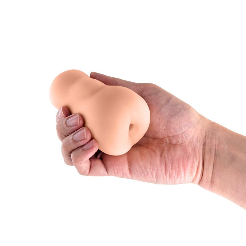 NS Novelties Pocket Pals- Anal Stroker - Tan - Stroker Masturbator - Realistic Pocket Pussy - Mini Stroker