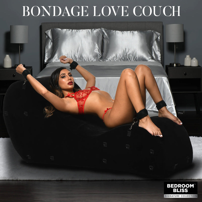 XR Brands Bondage Love Couch - Black