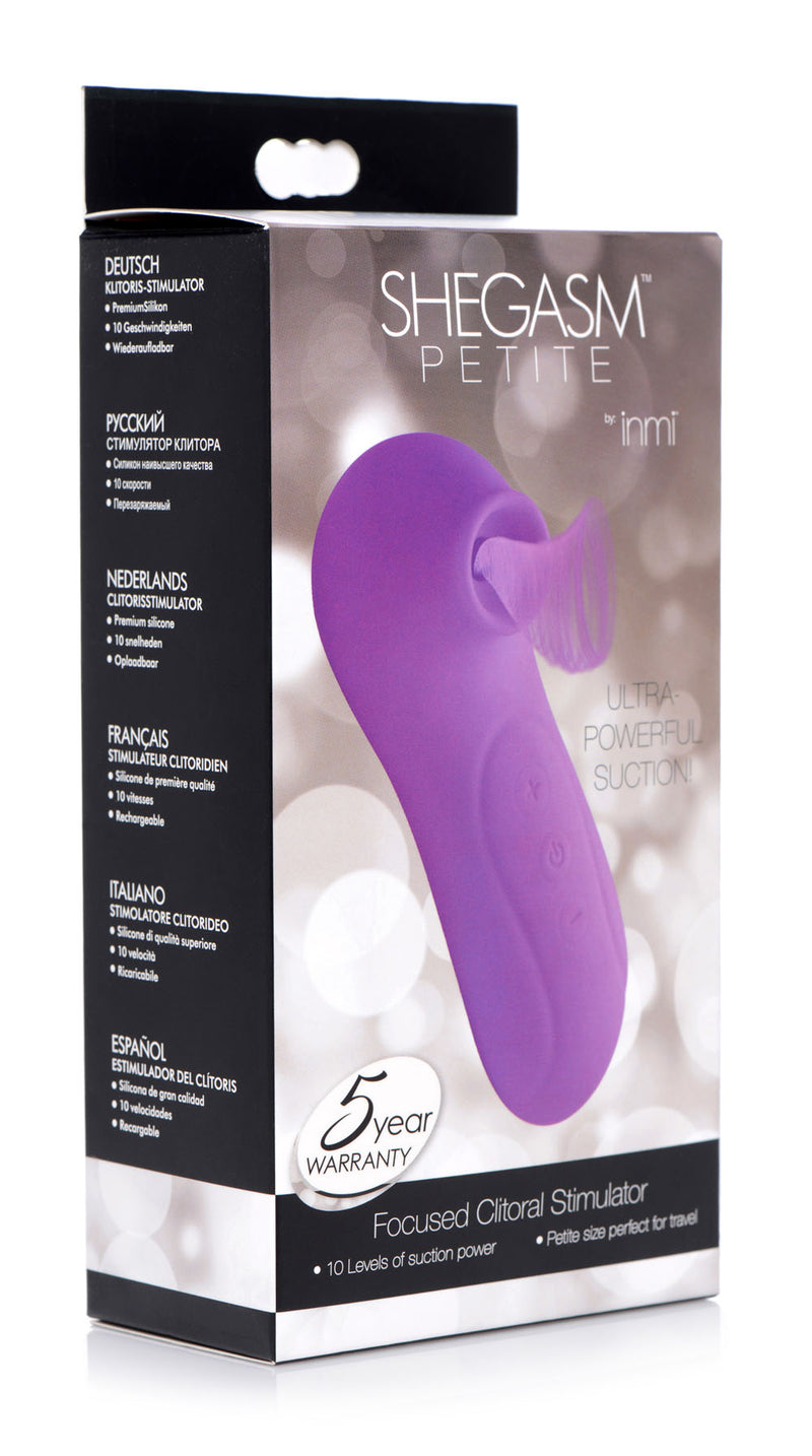 XR Brands Shegasm Petite Focused Clitoral Stimulator - Purple