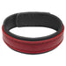 "Leather and Velcro Cock Ring - Red STR-AH013-RED"