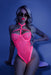 "All Nighter Harness Bodysuit - Large/xlarge - Neon Pink FL-GL2103-LXL"