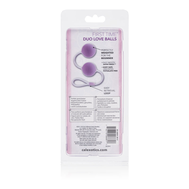 CalExotics First Time Love Balls Duo Lovers - Purple