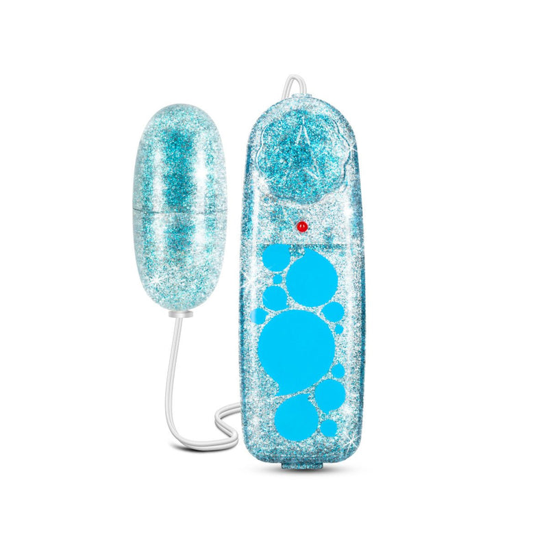 B Yours Glitter Power Bullet Blue 2.25-Inch Vibrating Bullet