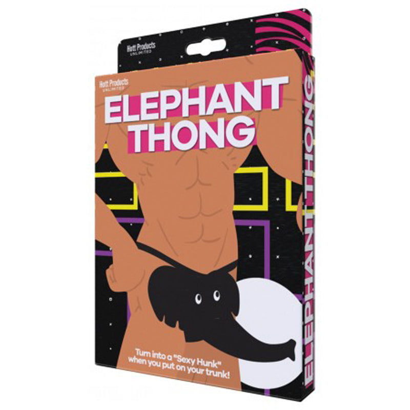 Hott Products Elephant Thong - Black - One Size