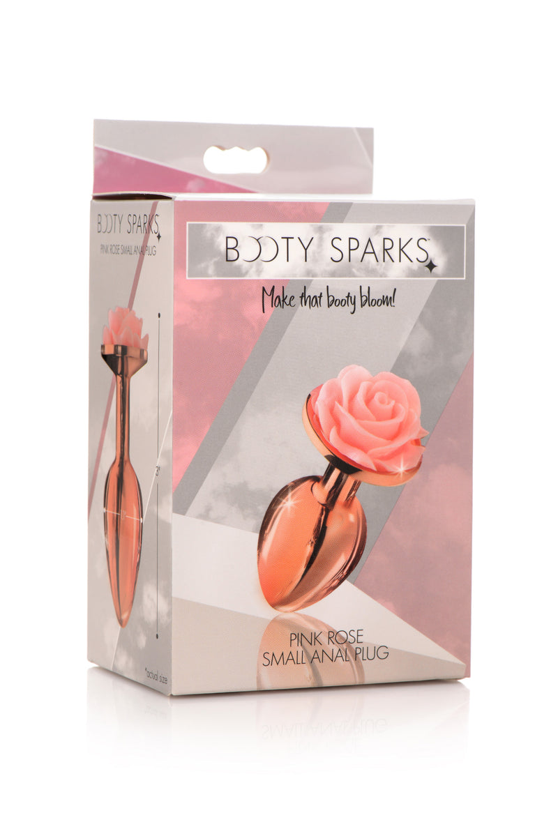 XR Brands Pink Rose Gold Anal Plug - Small