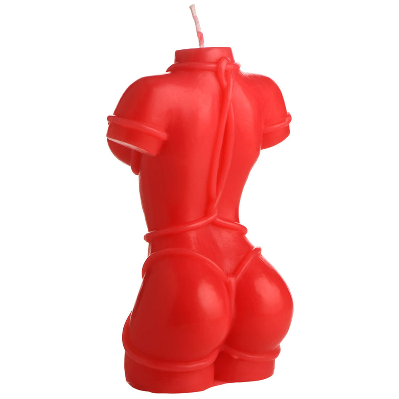 XR Brands Bound Goddess Drip Candle - Red