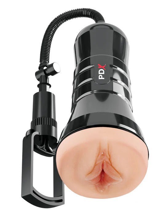 Pipedream PDX Extreme Wet Pussies Super Sucker XXL Stroker - Light - Realistic Stroker + Penis Pump