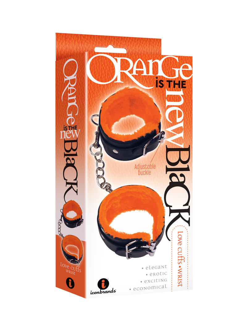 Icon Brands The 9's Orange Is the New Black Love Cuffs Wrist - Black