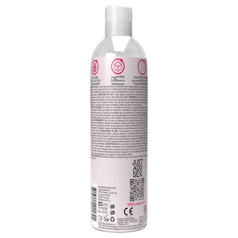 Wet Wet Delicious Oral Play - Cupcake - Waterbased Flavored Lube 4 Oz
