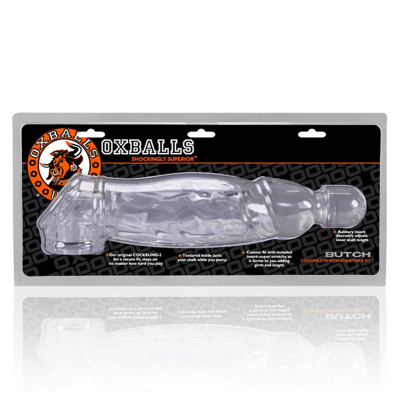 Oxballs Butch Veiny Cocksheath - Clear