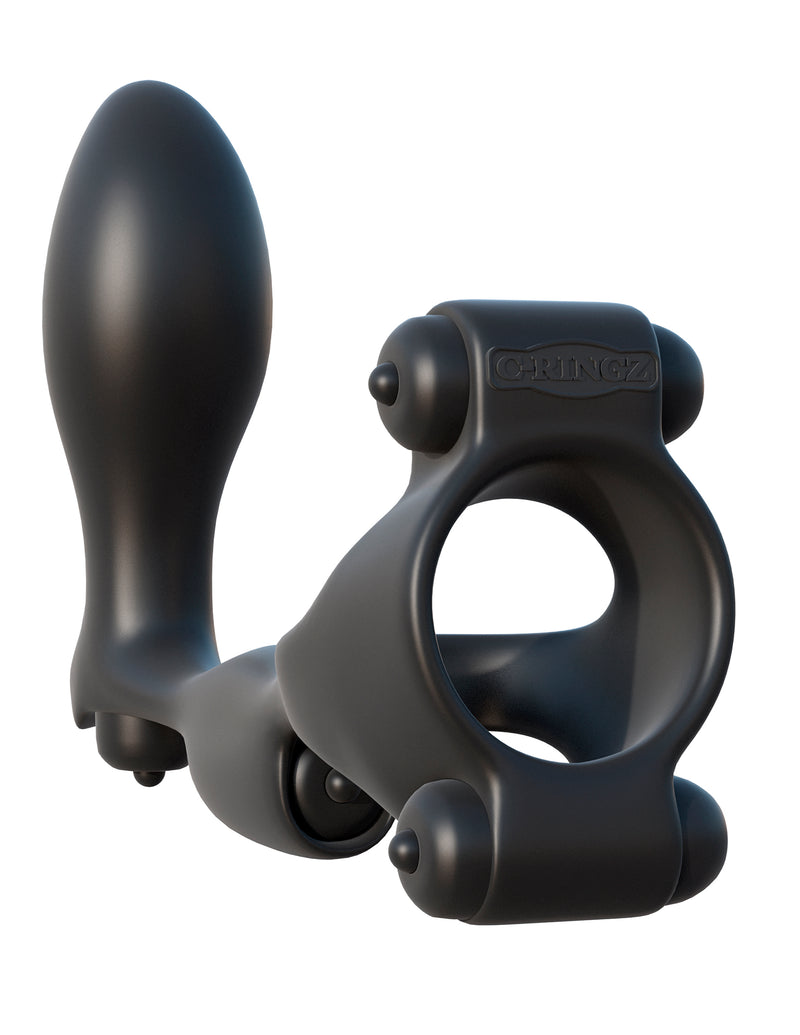 Pipedream Fantasy C-Ringz Ultimate Ass Gasm - Black