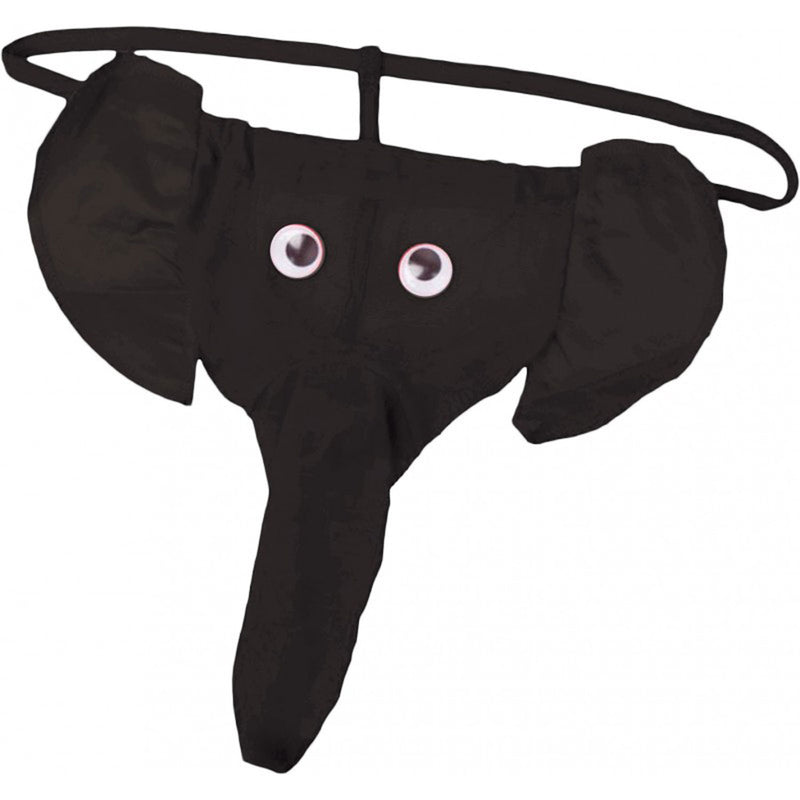 Hott Products Elephant Thong - Black - One Size