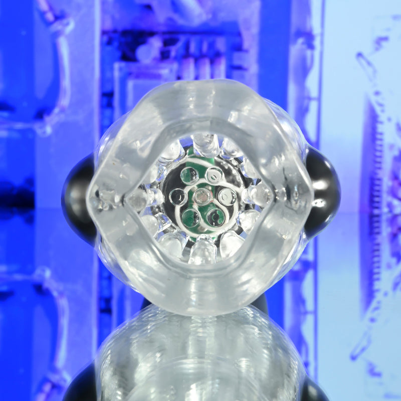 Evolved Novelties Thrill Ride Black/Clear - Automatic Stroker Masturbator - Canister Masturbation Cup