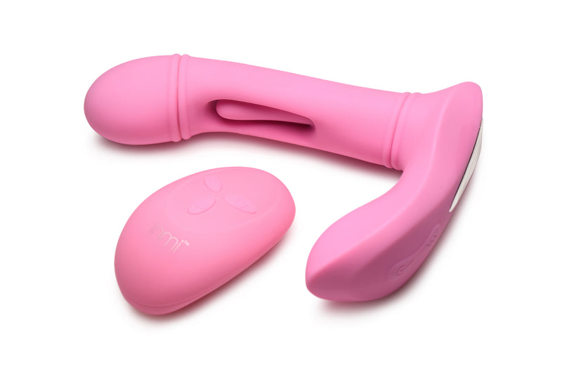 XR Brands Flickers G-Flick Flicking G-Spot Vibrator With Remote - Pink