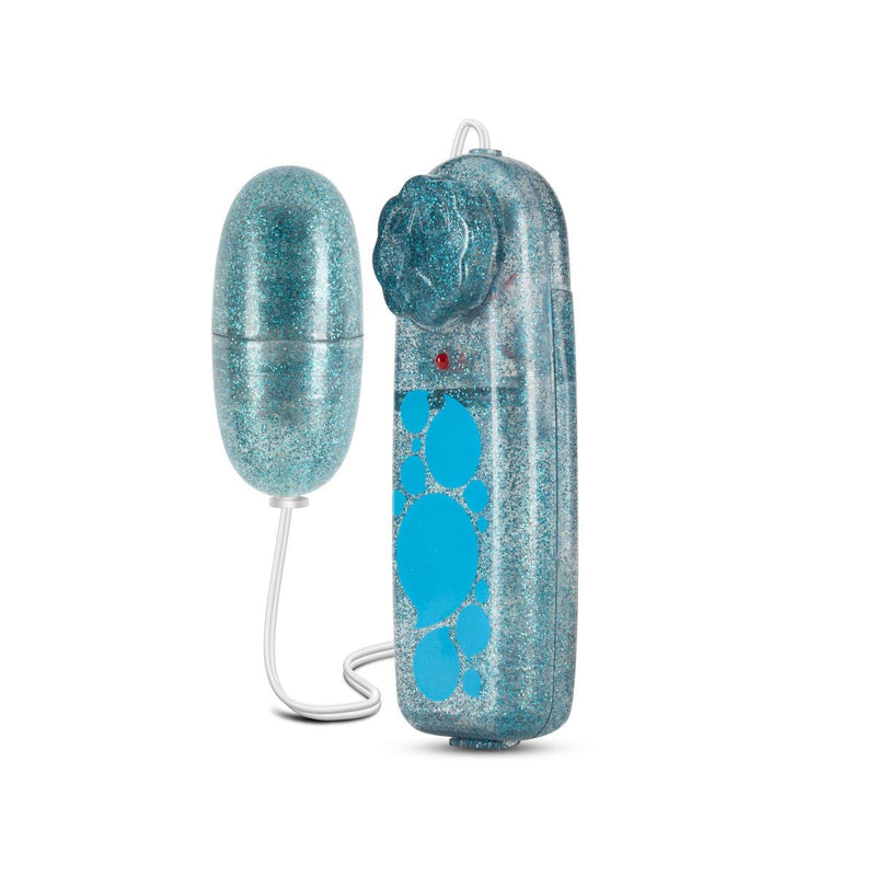 B Yours Glitter Power Bullet Blue 2.25-Inch Vibrating Bullet