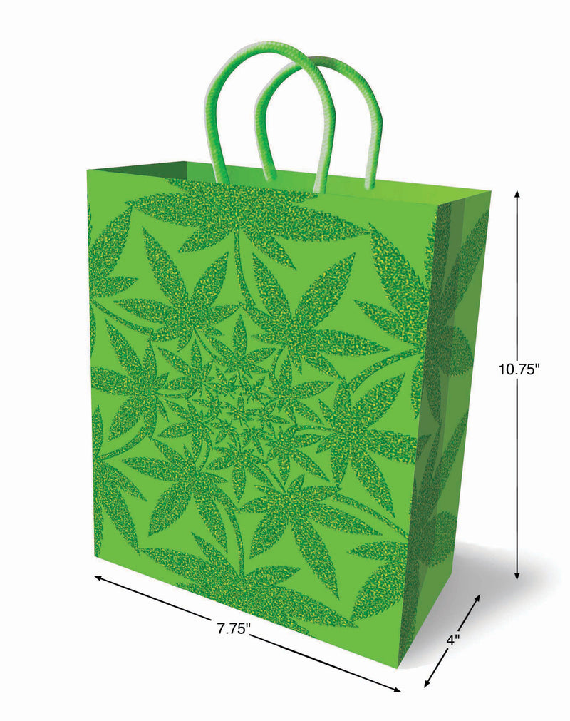 Little Genie Glitter Ganja Gift Bag - Green