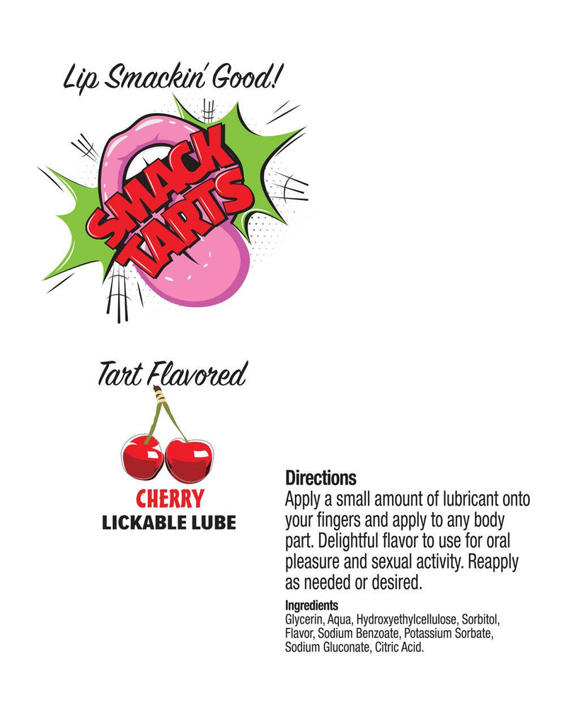 Little Genie Smack Tarts 2oz Lickable Flavored Lubricant - Cherry