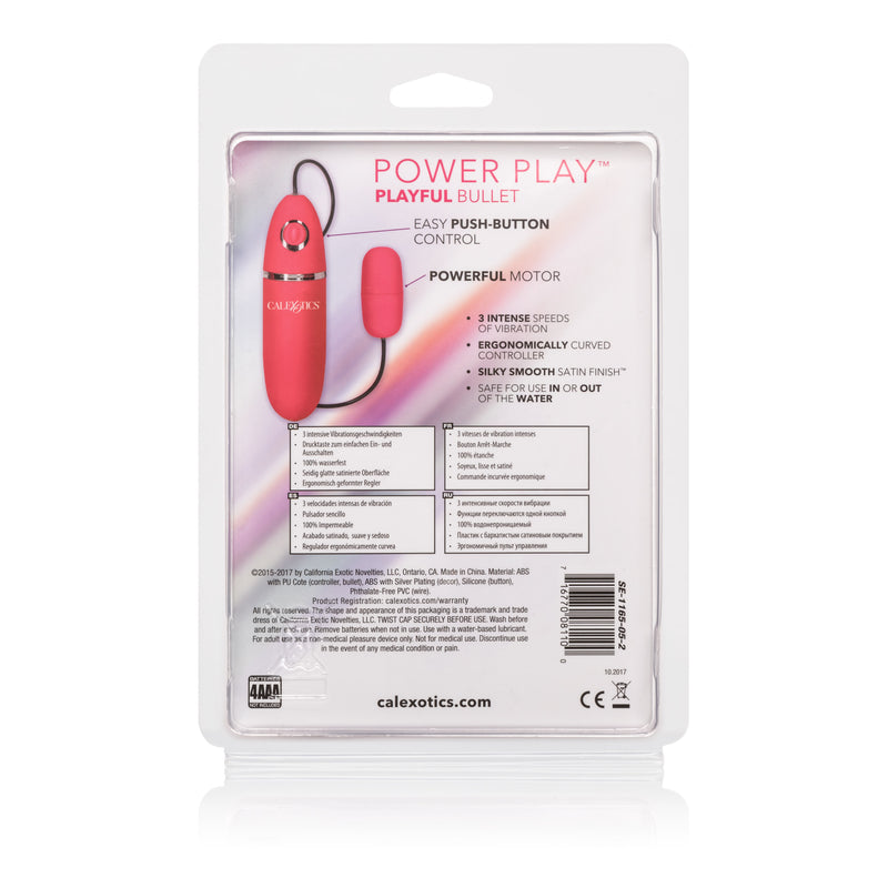 CalExotics Power Play Playful Bullet - Pink