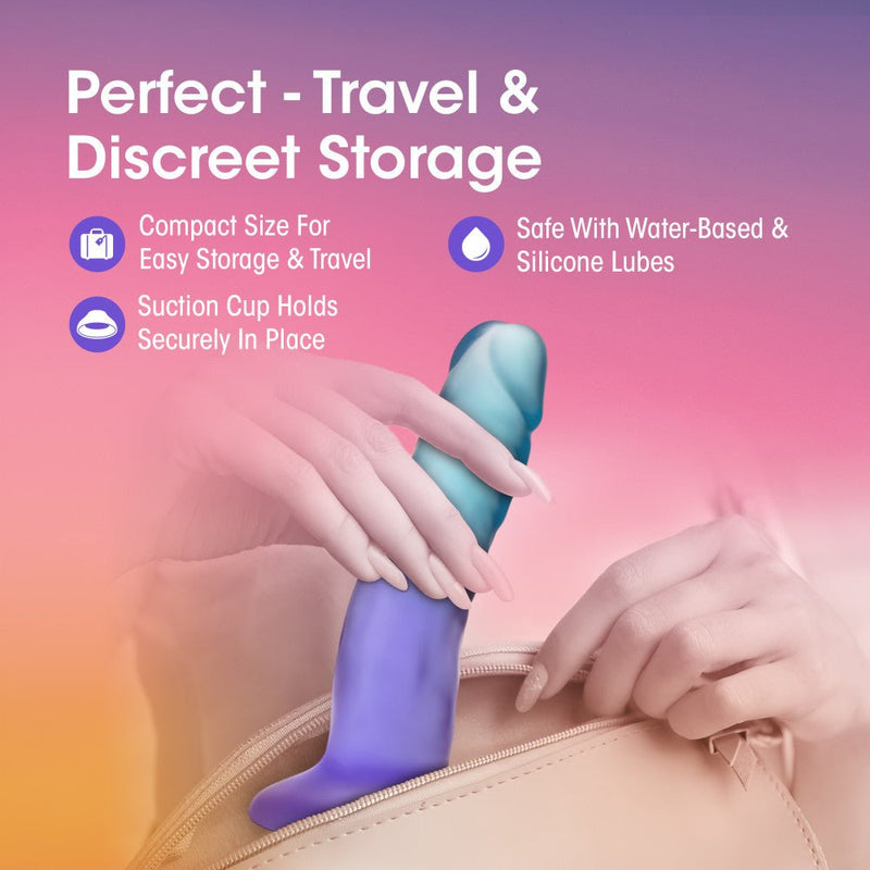 B Yours Morning Dew Realistic Sapphire 5.5-Inch Long Dildo With Suction Cup Base