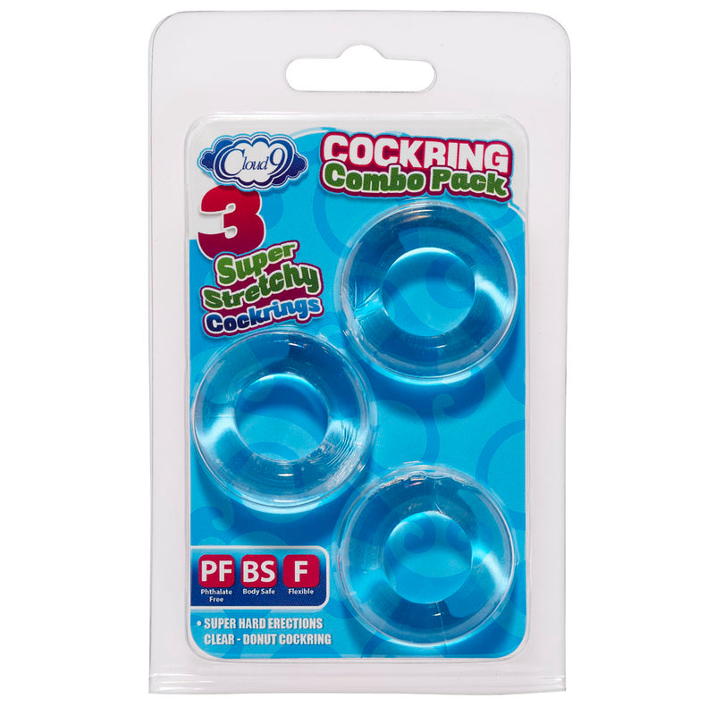 Cloud 9 Novelties Cockring Combo Clear