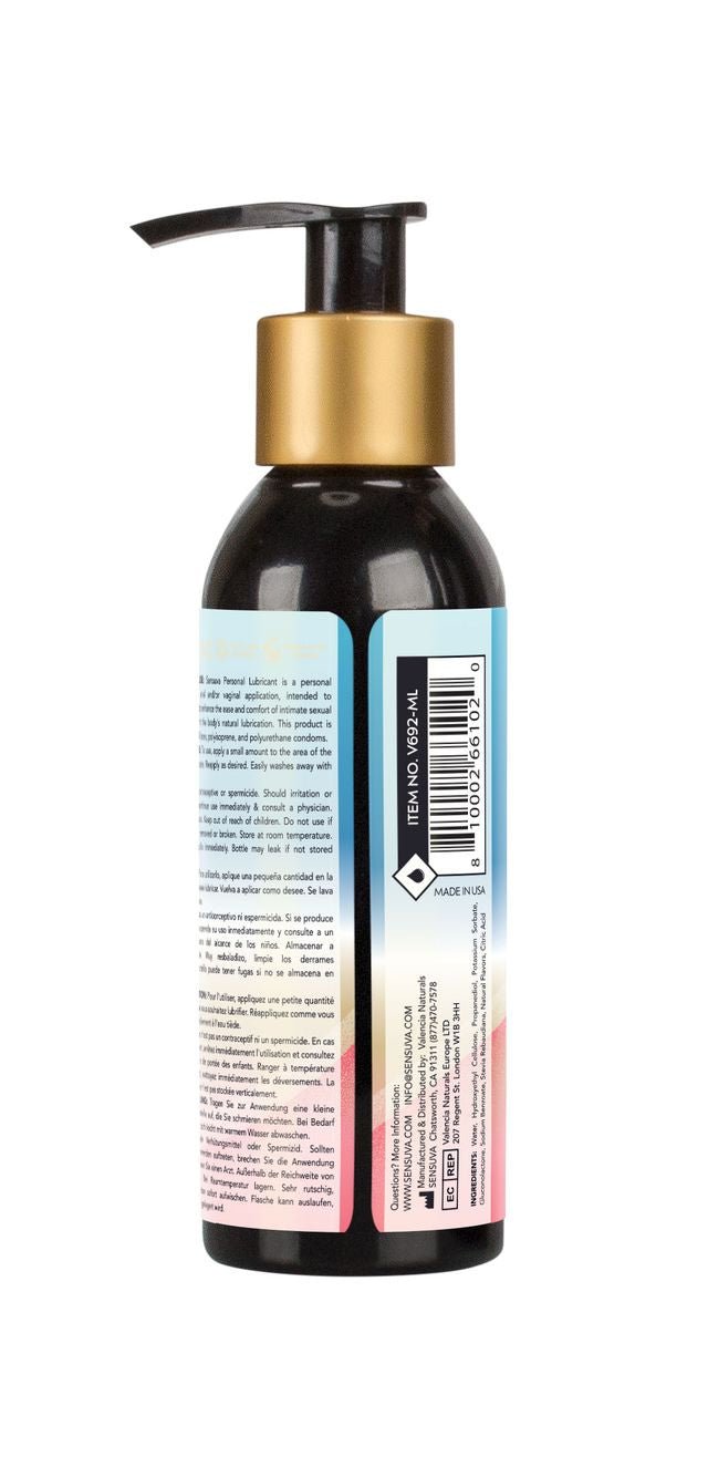 Sensuva Natural Water-Based Personal Lubricant 4.23 Fl. Oz. - Cotton Candy