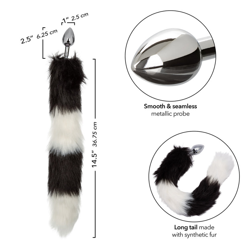 CalExotics Running Wild Tail - Black/white