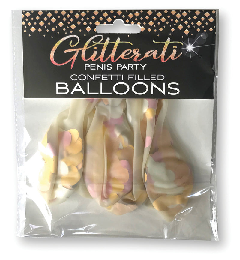 Little Genie Glitterati Penis Party Confetti Balloon
