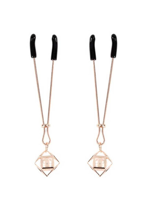 "Brat Pearl Nipple Clips - Rose Gold SS09845"