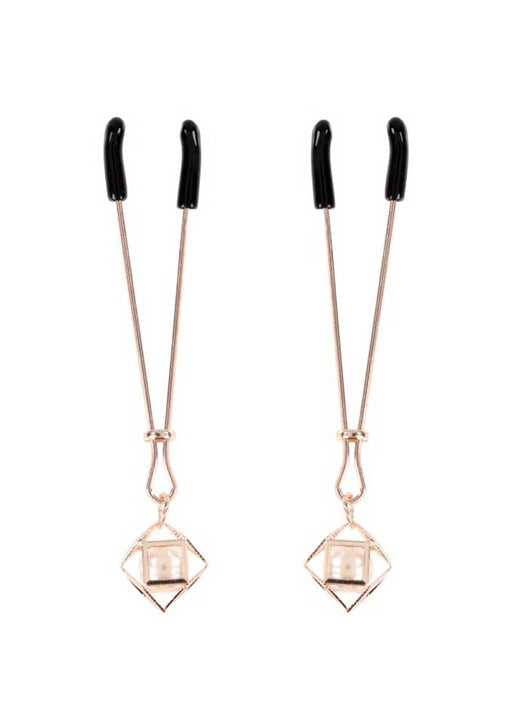 "Brat Pearl Nipple Clips - Rose Gold SS09845"