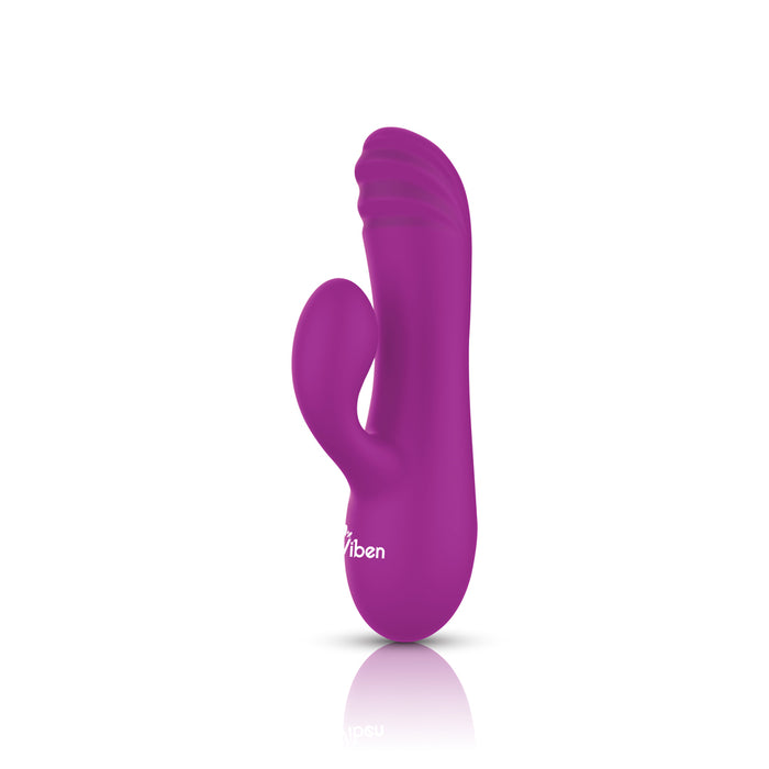 "Jolie Mini Pleasure Ridges Rabbit Vibe - Berry VB-75028"